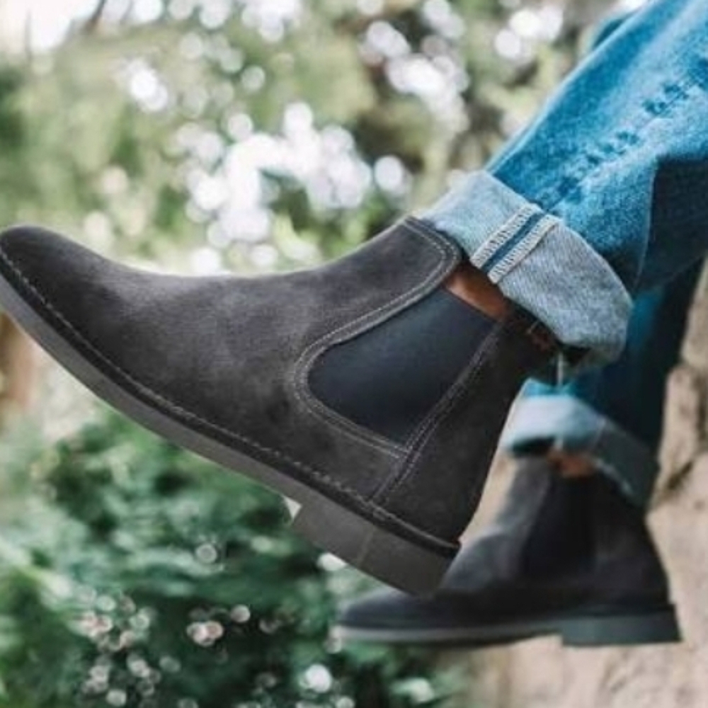 Borne‎ Men's Brown Suede Chelsea Boots